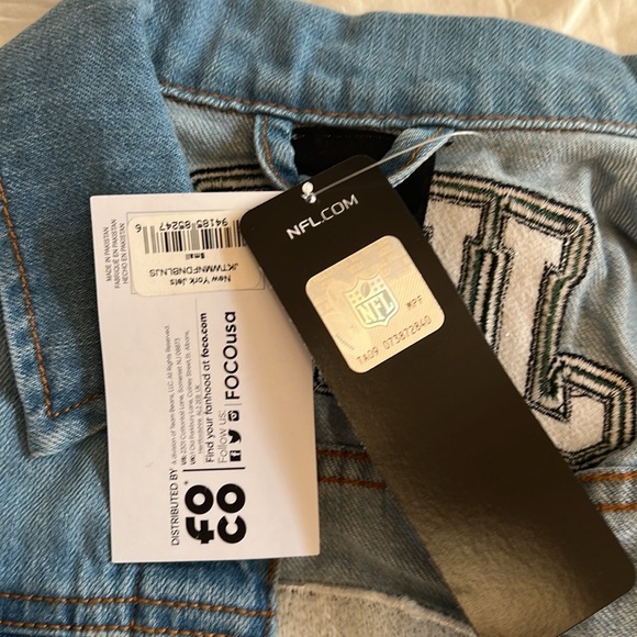NWT New York Jets Women’s Jean denim jacket size Small - Picture 6 of 6